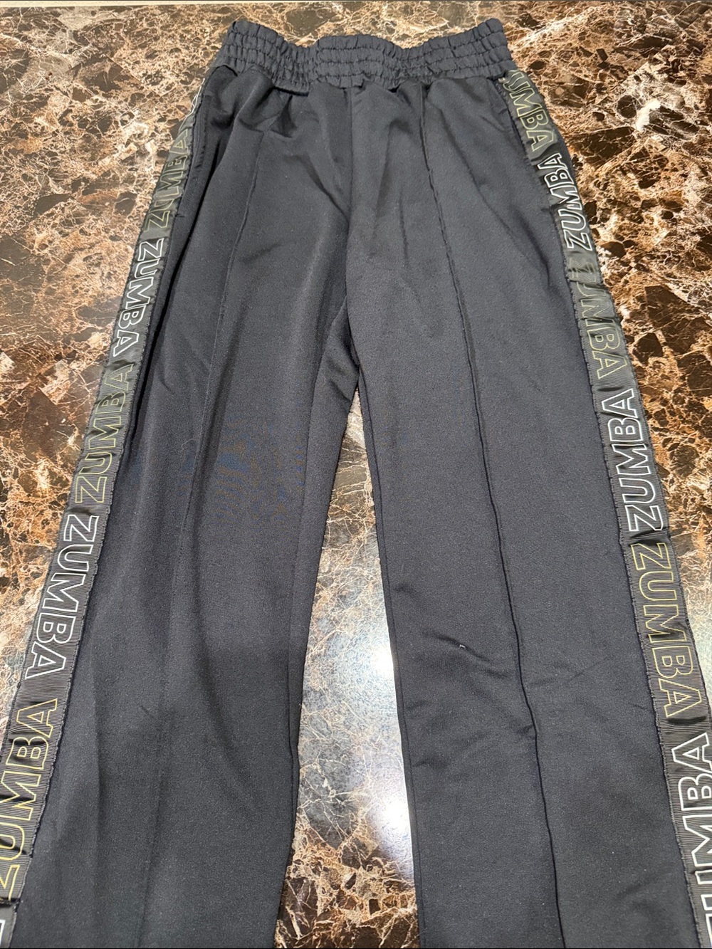 Zumba Fitness Women Black Joggers with Branded Side Tape